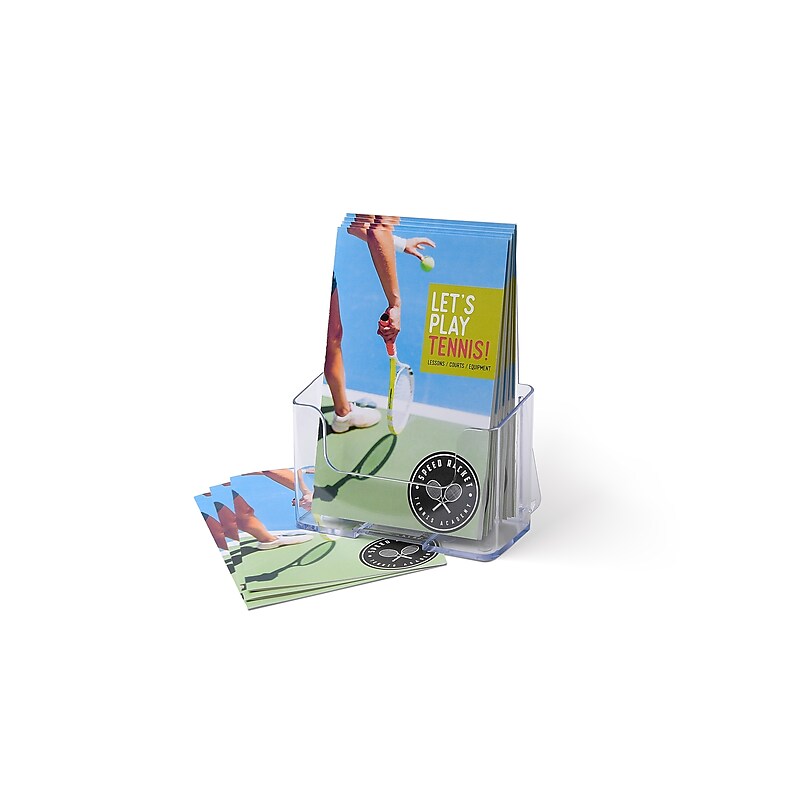 Staples Brochure Holder, 5.5" x 8.5", Clear Plastic (ST16647/16647) image 1