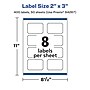 Avery Laser/Inkjet Decorative Edge Multipurpose Labels, 2" x 3", Clear, 400/Box (94267)~#|#~56090C59-635B-42FB-BD0EED01FFBC4752_sc7