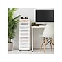 Iris 9-Drawer Storage Cart, White/Translucent White (585004)~#|#~560DD91C-F8AF-4412-995A85D92820FB22_sc7