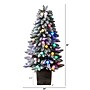 Nearly Natural 4-ft. Winter Flocked Pre-Lit Artificial Christmas Tree, 40 Lights (T3035)~#|#~560FA85A-95CA-4CA7-97E5626A326AF74B_sc7