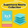 Post-it Super Sticky Dispenser Notes, 3" x 3", Neon Collection, 90 Sheets/Pad, 16 Pads/Pack (R33012SSMIA+4)~#|#~5610E993-EFDA-4118-AFAC52AD0B0D225F_sc7