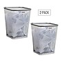 Mind Reader Metal Trash Can Without Lid, 5 Gallon, Silver, 2/Pack (2SQUAGA-SIL)~#|#~5612319A-B2EB-4252-AAE09B79B4DB1833_sc7