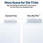 Avery Big Tab Insertable Paper Dividers, 5 Tabs, White (11122)~#|#~561E8E00-6030-4A6F-9222A90F4DF31D9B_sc7