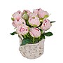 National Tree Company 10" Light Pink Peony Flower Bouquet in White Basket (MT81-06126GPW-1)~#|#~561F5186-060F-4F43-81C19FA7EAA1068B_sc7