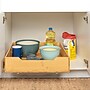 Household Essentials Glidez Bamboo and Steel Pull-Out/Slide-Out Storage Organizer for Under Cabinet Use, 1-Tier Design (HE1089)~#|#~56241B39-D94C-40B6-A9C45A251CD6ED32_sc7