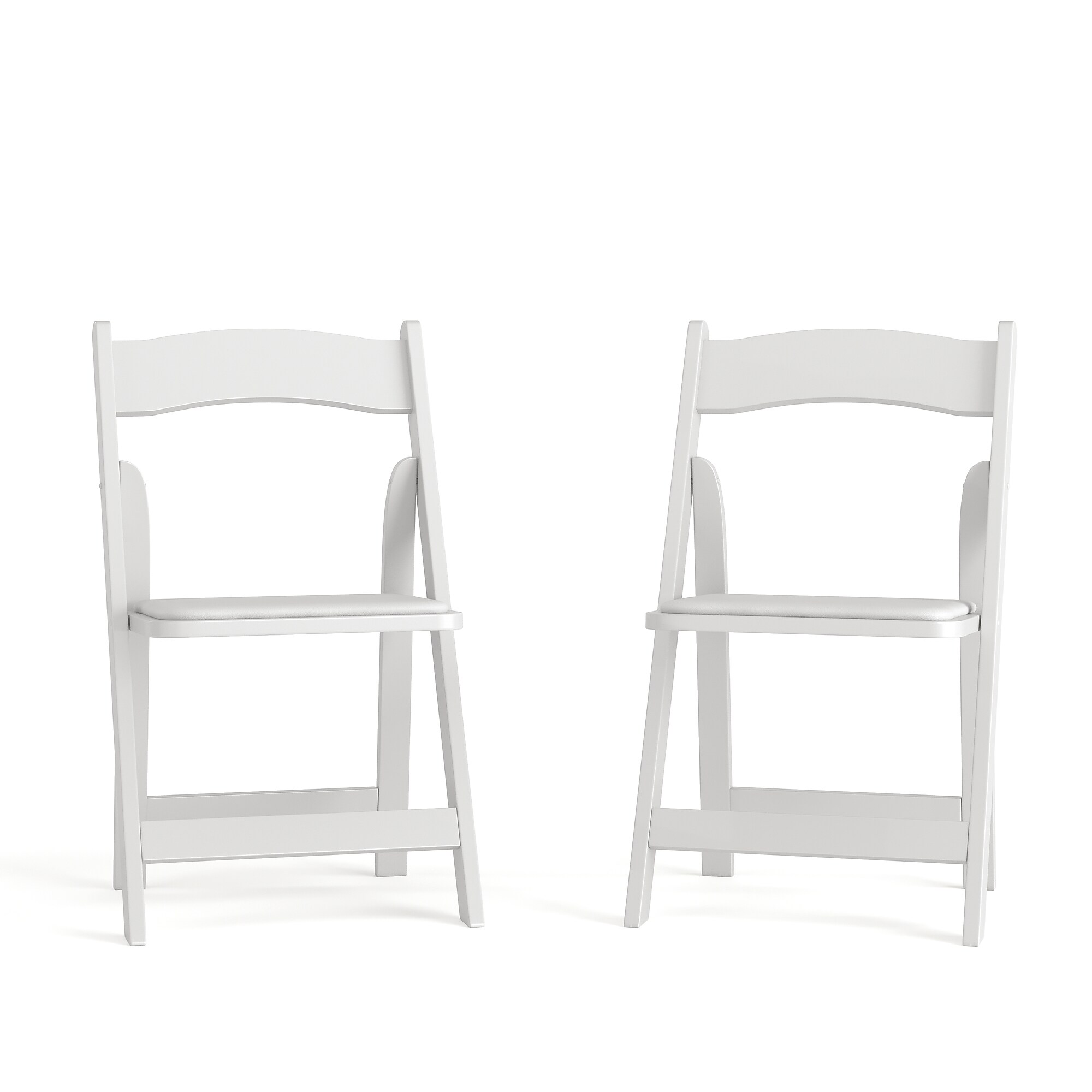 Flash Furniture HERCULES Wood/Vinyl Folding Chair, White, 2/Pack (2XF2901WHWOOD) Sansujyuku sansujyuku.com