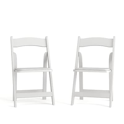 Flash Furniture HERCULES Wood/Vinyl Folding Chair, White, 2/Pack (2XF2901WHWOOD) Simolary simolary.com