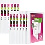 Avery Durable 1/2" 3-Ring Standard Binder, Slant Ring, White, 12/Pack (17002CT)~#|#~56251D15-8324-404F-B0436275F73830E4_sc7