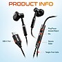 Delton 18EC USB-C Earbuds with Microphone, Black (DWH18ECBK)~#|#~5626EA28-F362-4FE1-8E80FF619FFEE0CB_sc7