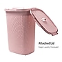Mind Reader 15.85-Gallon Laundry Hamper with Lid, Plastic, Pink (60HAMP-PNK)~#|#~5629B02D-4531-4339-A38CE3D1D0367BA5_sc7