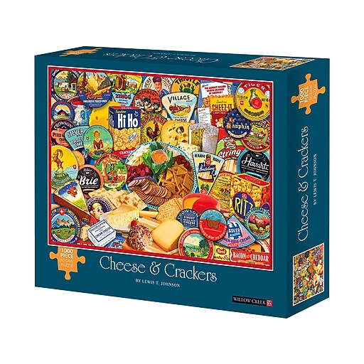 Willow Creek Cheese & Crackers 1000Piece Jigsaw Puzzle (48826) Staples