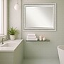 Amanti Art Parlor Silver Frame Wall Mirror, 27.5" x 33.5" (A42674593565)~#|#~562F34F6-C4A6-4FA1-B3FD5207BD826731_sc7