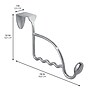 iDESIGN Over Door Hook, Chrome, Steel (27992M3)~#|#~56309949-5F1B-4B95-941E6318F2DE60A5_sc7