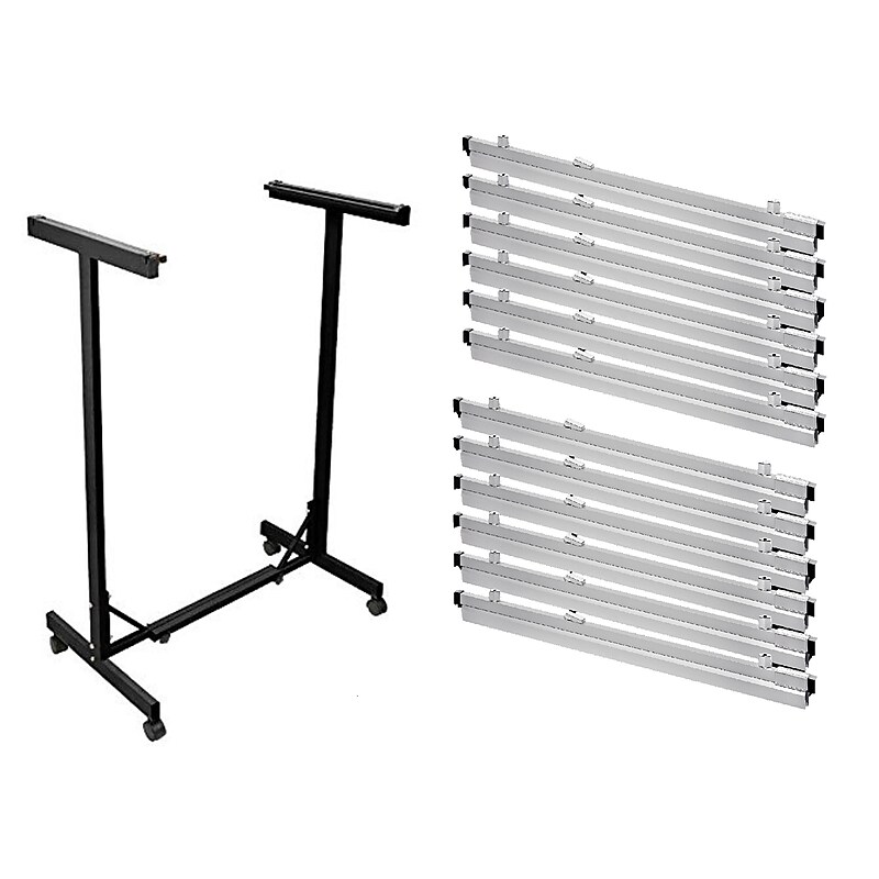 AdirOffice Metal Mobile File Cart with Swivel Wheels, Black (615-BLK-PKG) image 1