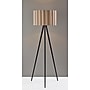 Adesso Caldwell 61"H Black Floor Lamp with Beige Linen Shade (4227-01)~#|#~563CED87-723B-43CD-8351E78BBD805807_sc7
