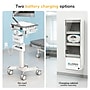 Mount-It! Powered Medical Cart Workstation with Power Kit, Monitor Arm, Scanner and Wipes Holders, White/Gray (MI-16065)~#|#~563E6E88-276F-4BD1-B17752CF9F5BC889_sc7