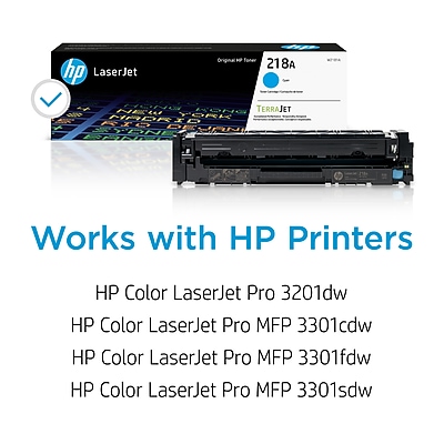 HP 218A Cyan Standard Yield Toner Cartridge, Prints Up to 1200 Pages (W2181A) Sansujyuku sansujyuku.com