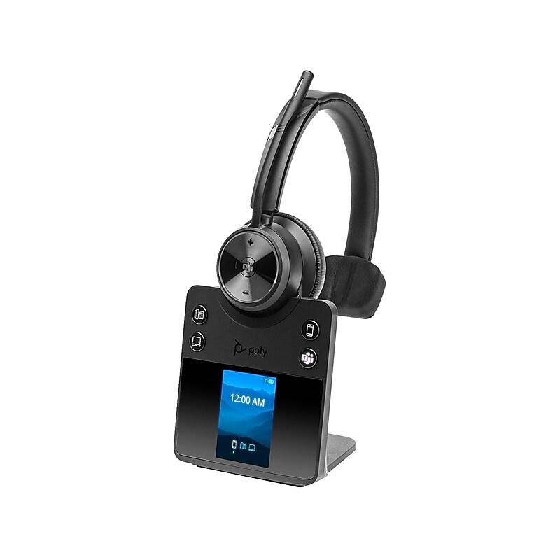 Poly Savi 7410 Office Series Wireless Noise Canceling Bluetooth Mono On-Ear Headset, MS Certified (8L7D7AA#ABA) image 1
