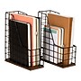 Mind Reader 1-Compartment Wood/Metal File Organizer, Black, 2/Pack (JMWIRE-BLK)~#|#~564952D7-3C54-41F5-8D36F1216565E4DC_sc7