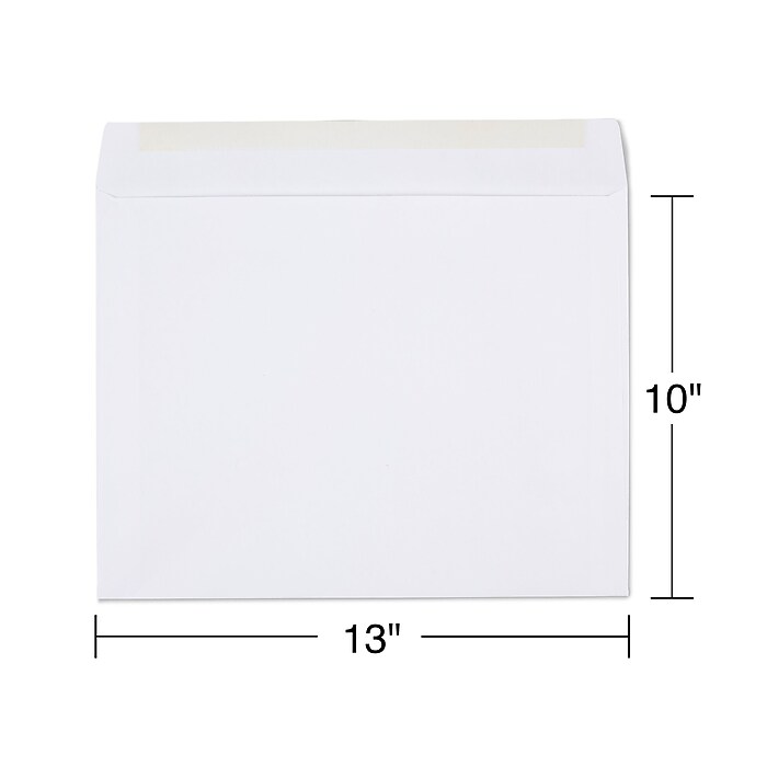 Staples Gummed Booklet Envelopes, 10