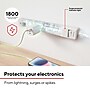 Staples TECH 6-Outlet 2-USB Port Surge Protector, 4', 1800 Joules, White (ST62769)~#|#~564C47B3-109A-45F1-BE8A8F4C9C4016F9_sc7
