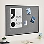 Staples Fabric Bulletin Board, Black Frame, 4' x 3' (ST61264)~#|#~564D8D22-2C72-4A89-A341919FA302A0F6_sc7
