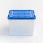 Iris 44 Quart Ultimate Clear Latching Plastic Storage Bin, Blue (500194)~#|#~564E8DB4-8CFA-4F4F-9F3B83E2508DA855_sc7