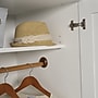Sauder HomePlus 71"H Storage Armoire with 2 Shelves, Soft White (423144)~#|#~5650786E-700E-4496-BD2A7B7CFC85BBC9_sc7