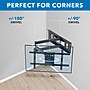 Mount-It! Full Motion TV Wall Mount with Extra Long Extension for 40" to 80" TVs, up to 121 lbs., Black (MI-397)~#|#~5650F00B-68FF-4FDE-9A120051C29CAC46_sc7