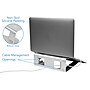 Mount-It! 2" x 10" Vertical/Horizontal Aluminum Laptop Stand, Silver (MI-7276)~#|#~5651A66F-15EB-49A1-8776BE40E1FBF80D_sc7
