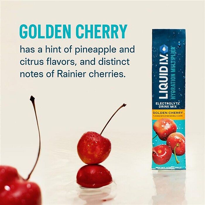 LIQUID I.V. Hydration Multiplier Golden Cherry Electrolyte Powder