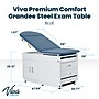 Viva Comfort Exam Table, 500 lbs. Capacity, Blue (ADI996-09-S2-BLU-MK)~#|#~565723C1-0775-402F-B636CB778832ABC3_sc7