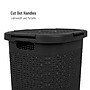 Mind Reader 15.85-Gallon Laundry Hamper with Lid, Plastic, Black, 2/Set (60HAMP2PK-BLK)~#|#~5660CEA2-688A-4F69-AB4086101F9A6339_sc7
