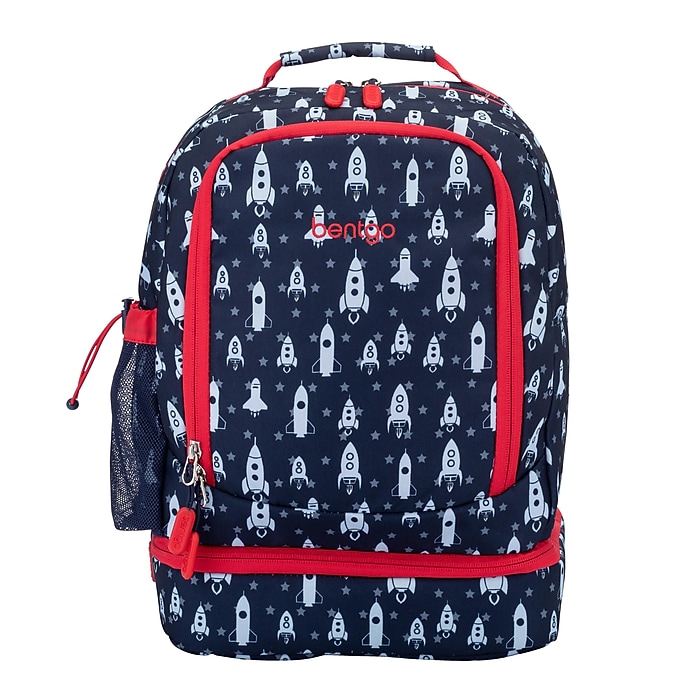 Bentgo Kids Prints 2-in-1 Backpack & Insulated Lunch Bag, Rocket