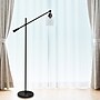 Lalia Home Studio Loft 55.5" Matte Black Floor Lamp with Cylindrical Shade (LHF-5021-BK)~#|#~56663E5A-8712-4D88-B5E8B4C3783A8FC0_sc7