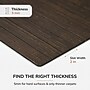 Anji Mountain Standard Bamboo Carpet & Hard Floor Chair Mat with Lip, 55" x 57", Java (AMB24084)~#|#~5667B175-98B0-4DAE-94B00908CDAE86C7_sc7