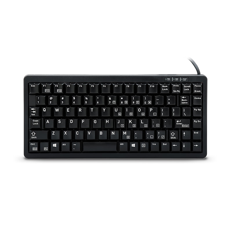 Cherry G84-4100 Series Compact Wired Keyboard, Black (G84-4100LCMEU-2) image 1