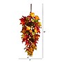 Nearly Natural 35" Autumn Maple Leaf and Berries Fall Teardrop (W1231)~#|#~56699A0E-282E-4FFA-AAD6DE5FF03DF48E_sc7