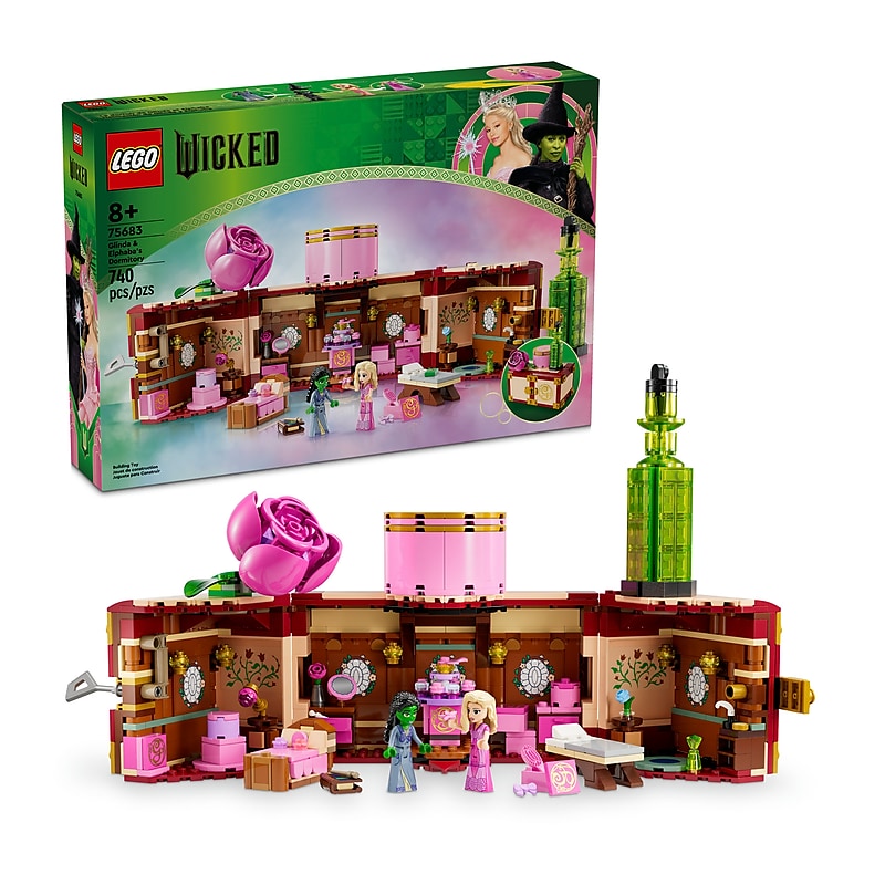 LEGO Wicked Glinda & Elphabas Dormitory, 740 Pieces (75683) image 1