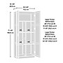 Sauder Select 71"H Storage Cabinet with 4 Shelves, Cinnamon Cherry (419496)~#|#~56707F91-6BF5-4493-B5252BB10EED162F_sc7