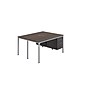 Boss Office Products Simple System 66"W Desk with Pedestal, Driftwood, 2/Set  (SGSD014-102)~#|#~56726585-133B-4F79-920BDC0FF63C1D07_sc7