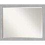 Amanti Art Vista Brushed Nickel Narrow Frame Wall Mirror, 24.75" x 30.75" (A42674960920)~#|#~567F5D32-AB40-414A-9BD7FAE1FE1A0467_sc7