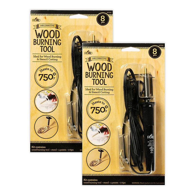 Plaid Wood Burning Tool Set, 2 Packs/Bundle (PDE30725E-2) image 1