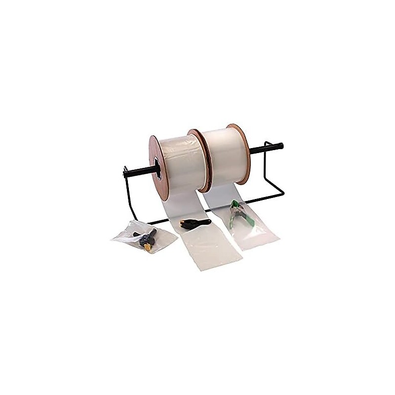 7" x 8" Layflat Poly Bags, Bags on a Roll, 2 Mil, Clear, 1250/Roll (2707) image 1