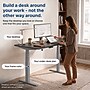Uncaged Ergonomics Rise Up 3-stage Dual Motor Electric Standing Desk Frame, Gray, Desktop Not Included (RUG)~#|#~56886CF9-128F-45A5-BEF359FE2316A56B_sc7