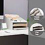 Mind Reader 5-Compartment Plastic Desk Tray, Beige (ANCHBOX5-BEI)~#|#~56892641-DF93-4441-8DB84603B6BB5A67_sc7