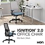 HON Ignition 2.0 Mesh/Fabric Swivel Task Chair, Fog/Carolina/Black (HONI2MM2AFH21BT)~#|#~568A2520-7AD7-4FF6-9F74863D7B6AB11A_sc7
