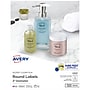Avery Print-to-the-Edge Laser/Inkjet Round Labels, 2" Dia, Glossy Clear, 120 Labels/Pack (22825)~#|#~568EB5D1-FBDA-4F1E-9BE09D8395CBF4CA_sc7