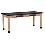 Diversified Woodcrafts PerpetuLab Book Compartment Rectangular Science Lab Table, 72" x 30", Oak (C7152BK30N)~#|#~568F571A-3D8D-4BE9-B3C5C602DEC7D7C1_sc7