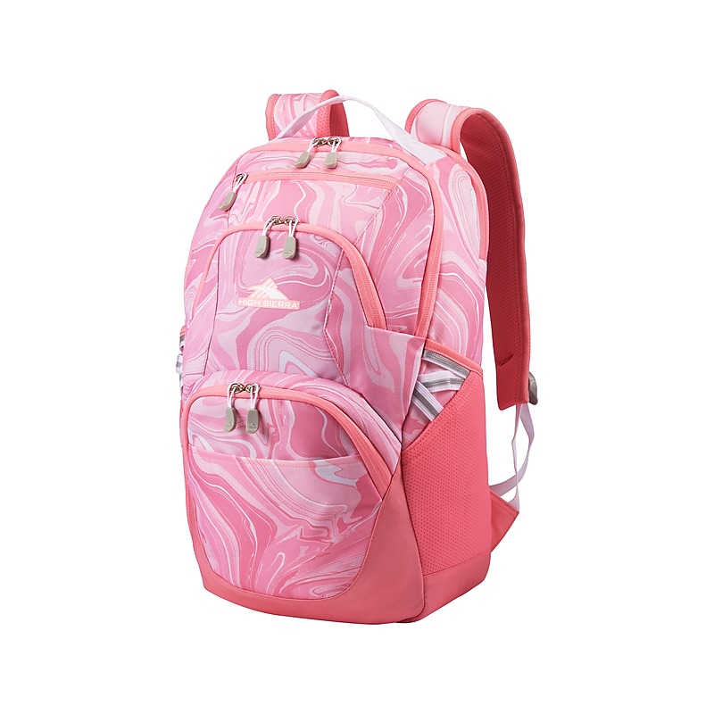 High Sierra Swoop SG Backpack, Artwork, Pink Marble/Bubblegum Pink (130360-9667) image 1